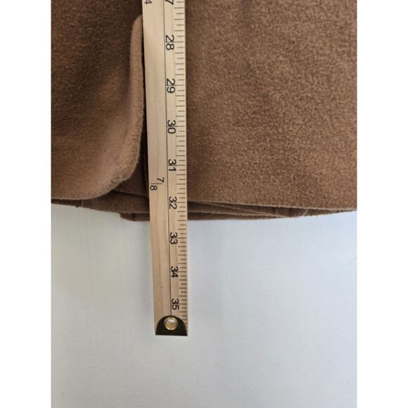 Lands End Coat Womens M Double Breasted Brown Wool Blend Winter Old Money Classy - Picture 6 of 9